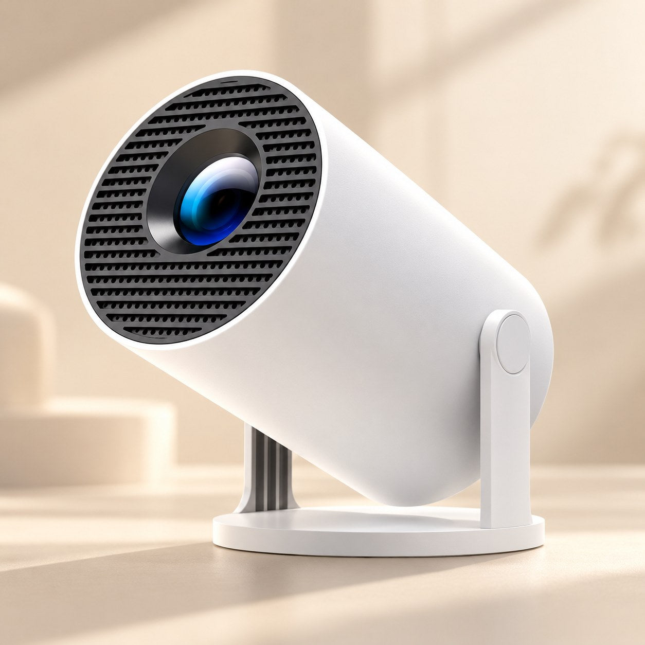 Mini vidéoprojecteur portable Luvareon blanc
